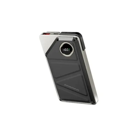 Power Bank 10000Mah Built-In Type-C & Lightning Porodo - Black
